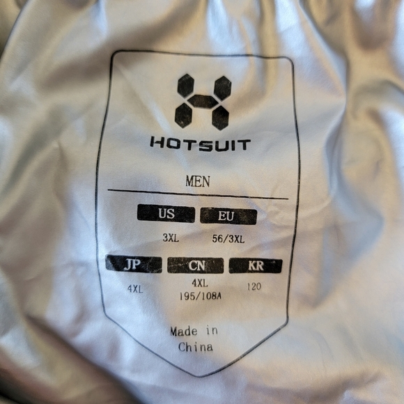 Hotsuit Collection Mens Sauna Pullover Jacket Blue Hooded Workout Size 3XL - Picture 11 of 12